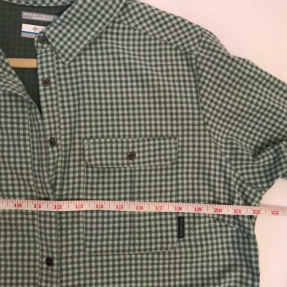 Columbia Green Checked Performance Button-down - Picture 5 of 8
